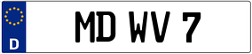 Truck License Plate